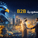 تصميم مناسب بهوية الصقر : دليلك الشامل للتسويق للشركات (B2B) في السعودية
