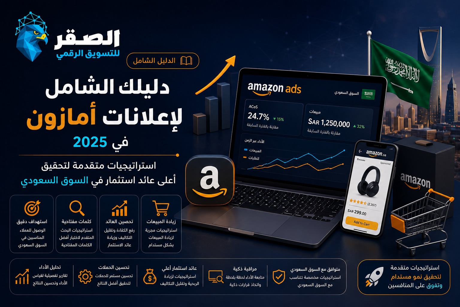 دليلك الشامل لإعلانات أمازون في 2026: استراتيجيات متقدمة لتحقيق أعلى عائد استثمار في السوق السعودي