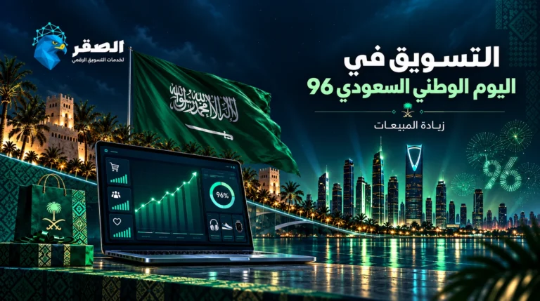تصميم عن التسويق في اليوم الوطني السعودي 96 واستراتيجيات زيادة المبيعات للشركات والمتاجر