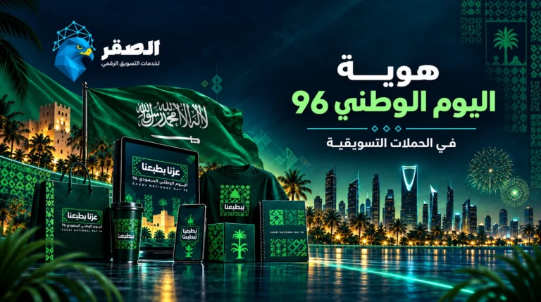 تصميم هوية اليوم الوطني السعودي 96 للعلامات التجارية والشركات