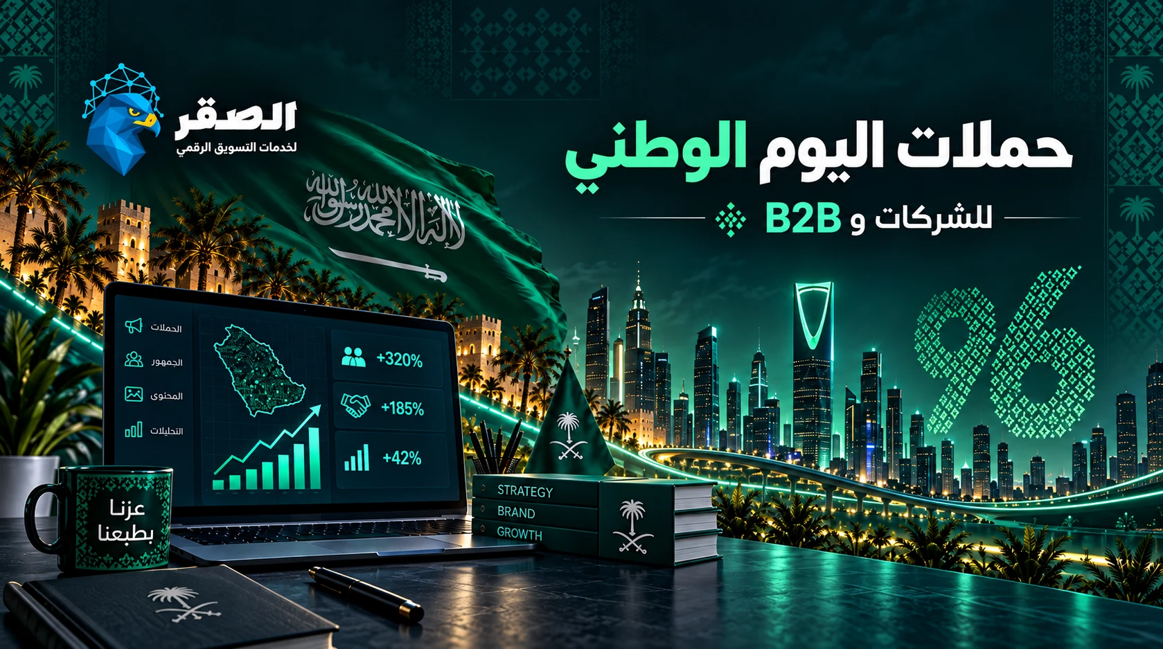 أفكار حملات اليوم الوطني للشركات الخدمية وB2B