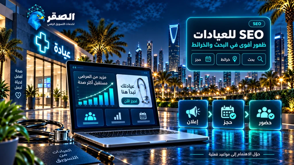 SEO للعيادات في السعودية: كيف تظهر في البحث والخرائط؟