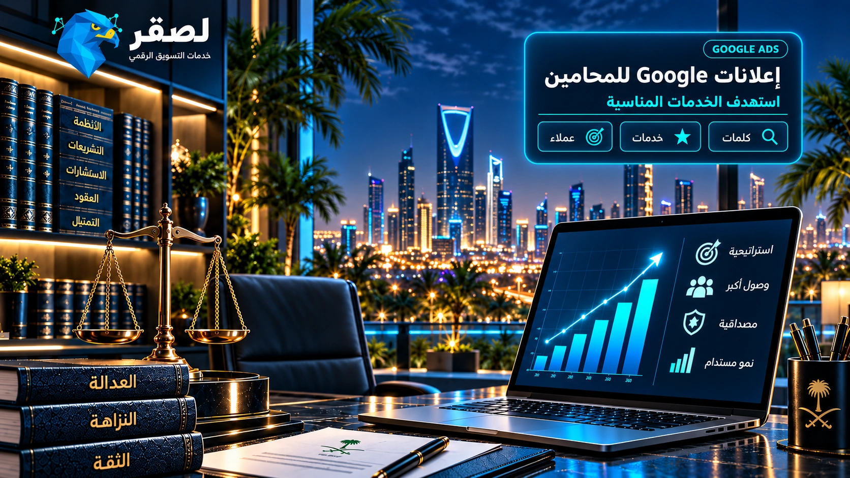 إعلانات Google للمحامين واستهداف الخدمات القانونية المناسبة