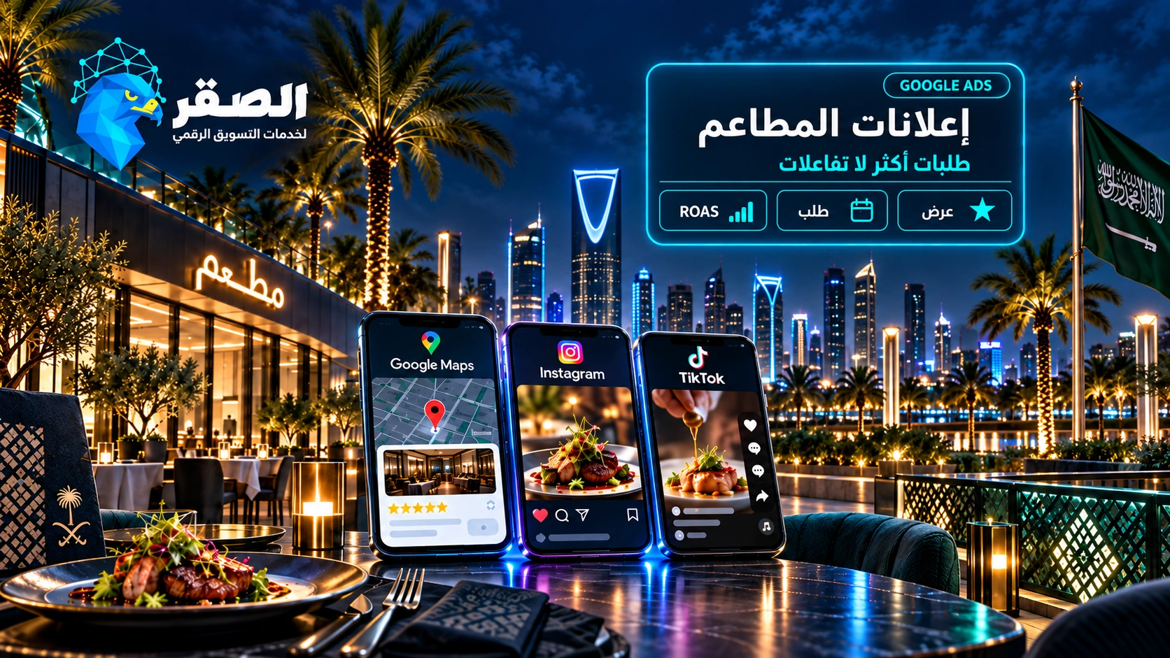 إعلانات المطاعم في السعودية لزيادة الطلبات والمبيعات