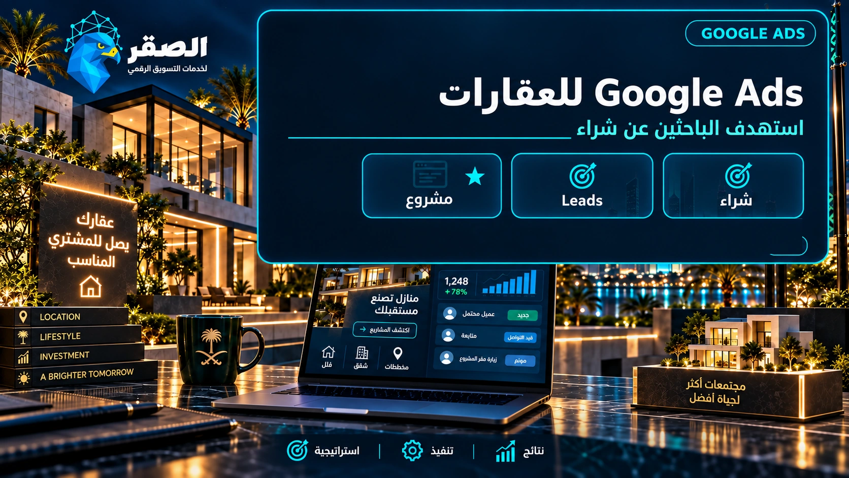 Google Ads للعقارات واستهداف الباحثين عن شراء فعلي