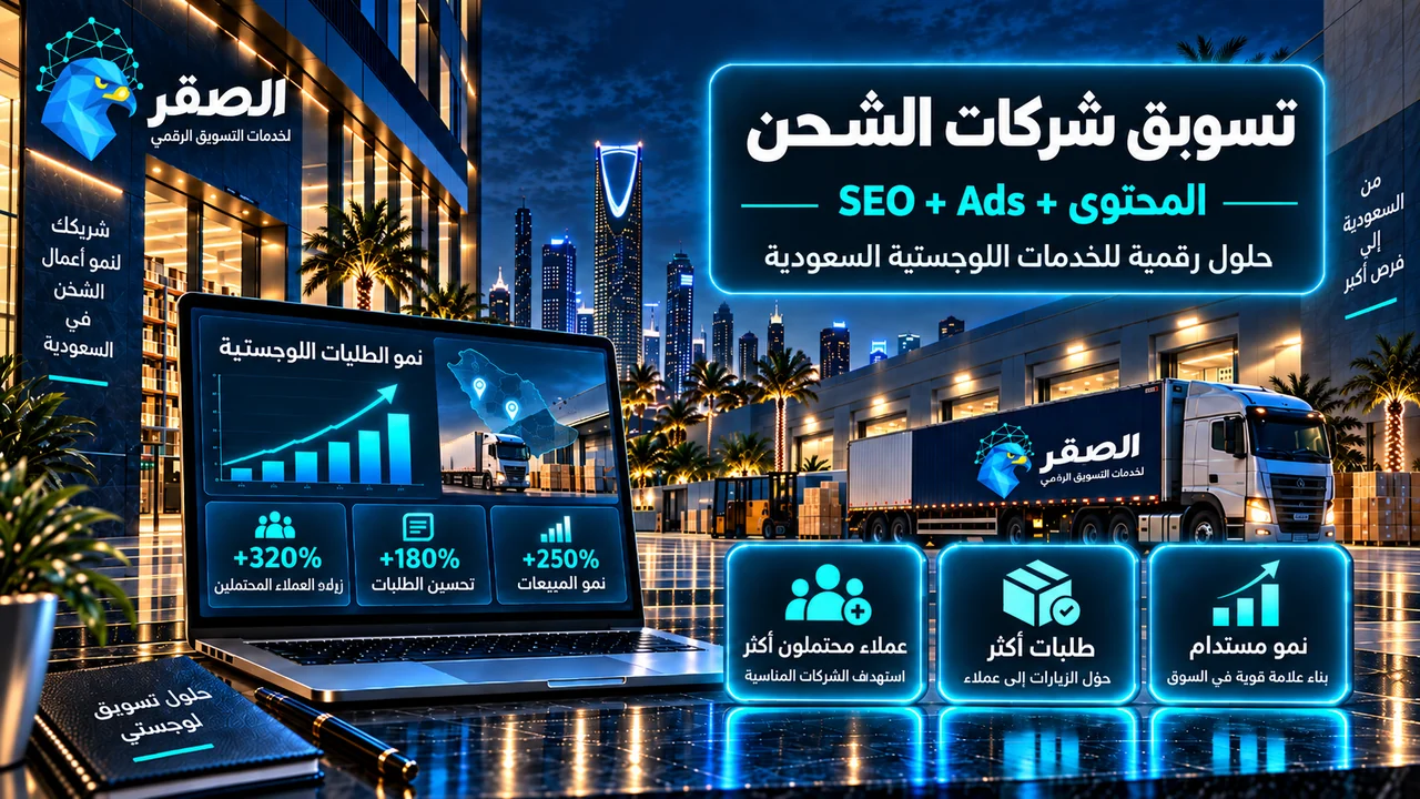 تسويق شركات الشحن والخدمات اللوجستية B2B في السعودية