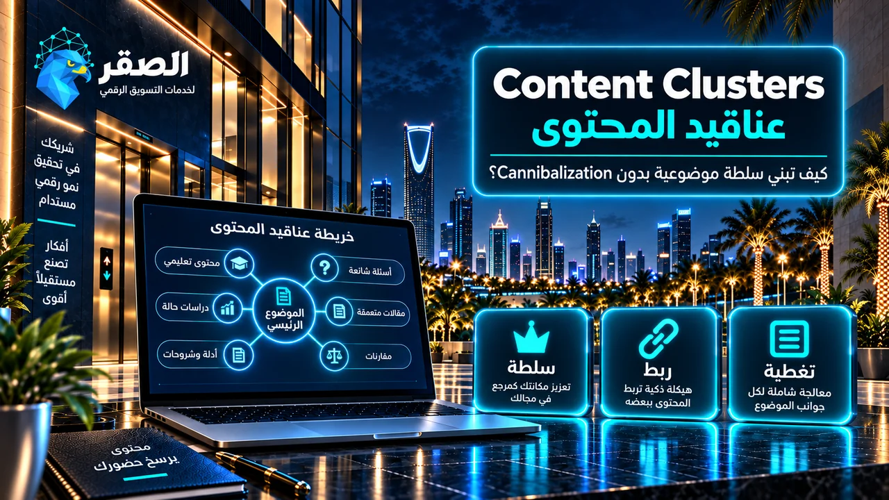 Content Clusters لبناء سلطة موضوعية وتجنب Keyword Cannibalization