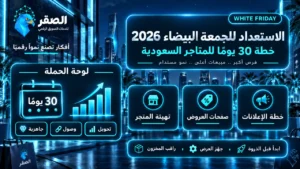 الاستعداد للجمعة البيضاء 2026 بخطة 30 يومًا للمتاجر السعودية