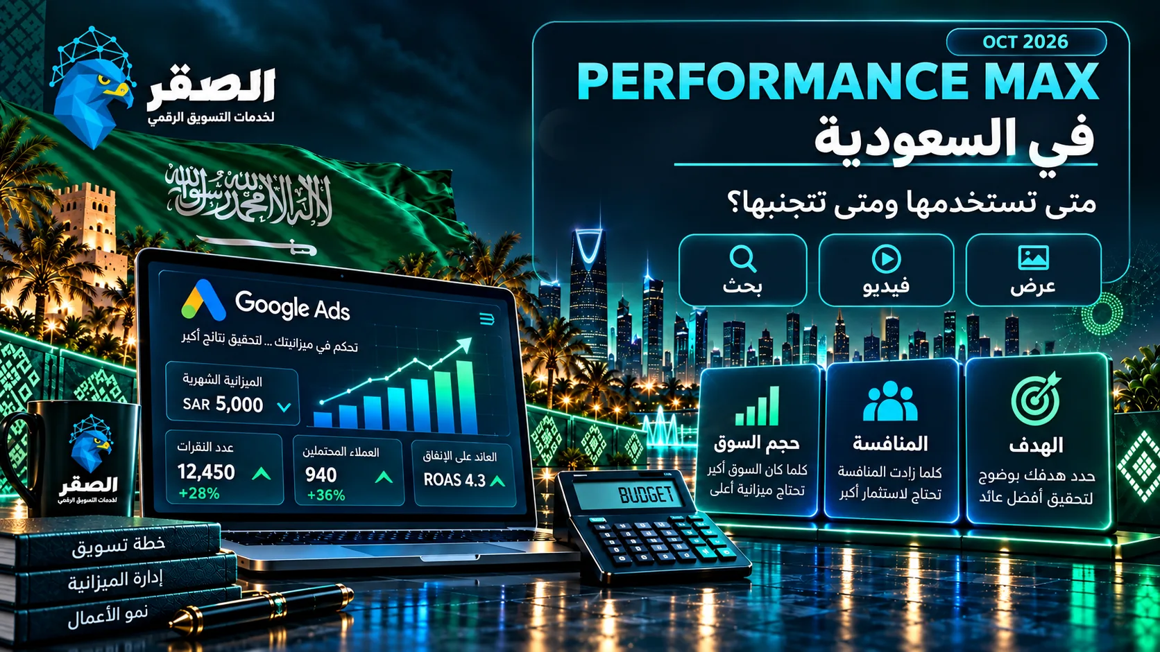 Performance Max في السعودية ومتى تستخدمها ومتى تتجنبها في Google Ads