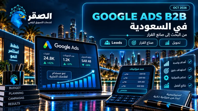 Google Ads B2B في السعودية وبناء حملة تستهدف صناع القرار والعملاء المحتملين