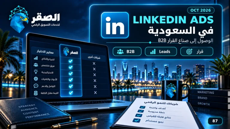 LinkedIn Ads في السعودية واستهداف صناع القرار B2B والعملاء المؤسسيين