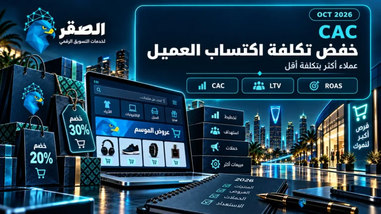 خفض تكلفة اكتساب العميل CAC في المتاجر الإلكترونية وتحسين الربحية