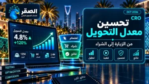 تحسين معدل التحويل CRO للشركات السعودية وتطوير تجربة المستخدم والصفحات