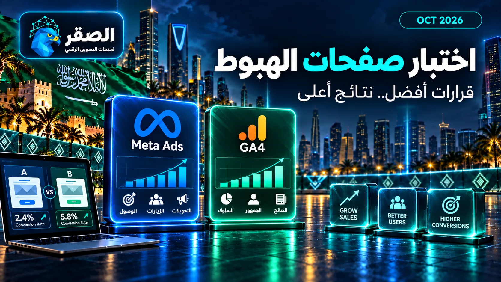 A/B Testing لصفحات الهبوط وماذا تختبر أولًا لرفع معدل التحويل