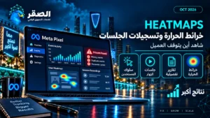 Heatmaps وتسجيلات الجلسات لاكتشاف مشاكل تجربة المستخدم وتحسين التحويل