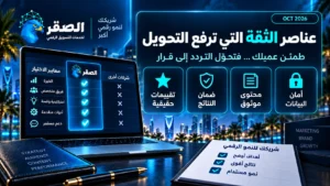 عناصر الثقة في المواقع الخدمية وزيادة المصداقية ورفع معدل التحويل