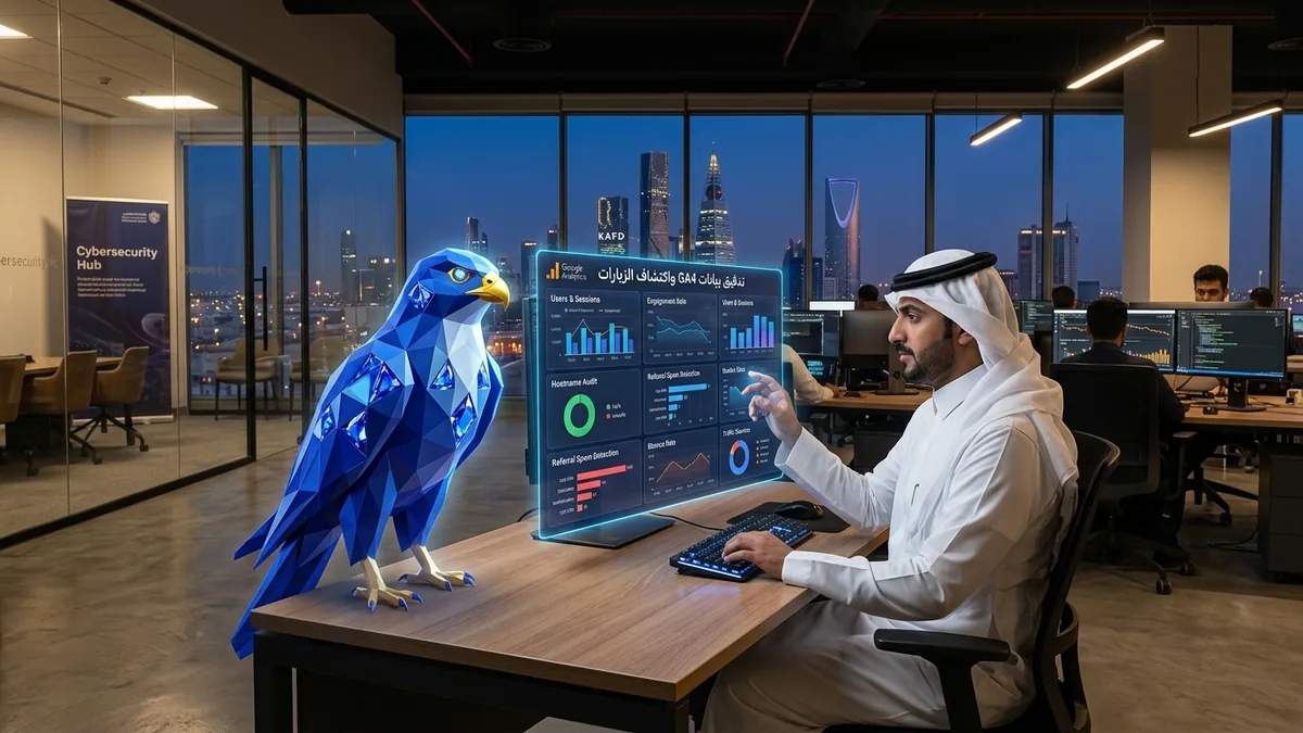 تدقيق بيانات GA4 واسم المضيف للشركات السعودية: تنظيف الزيارات واكتشاف الإحالات الوهمية
