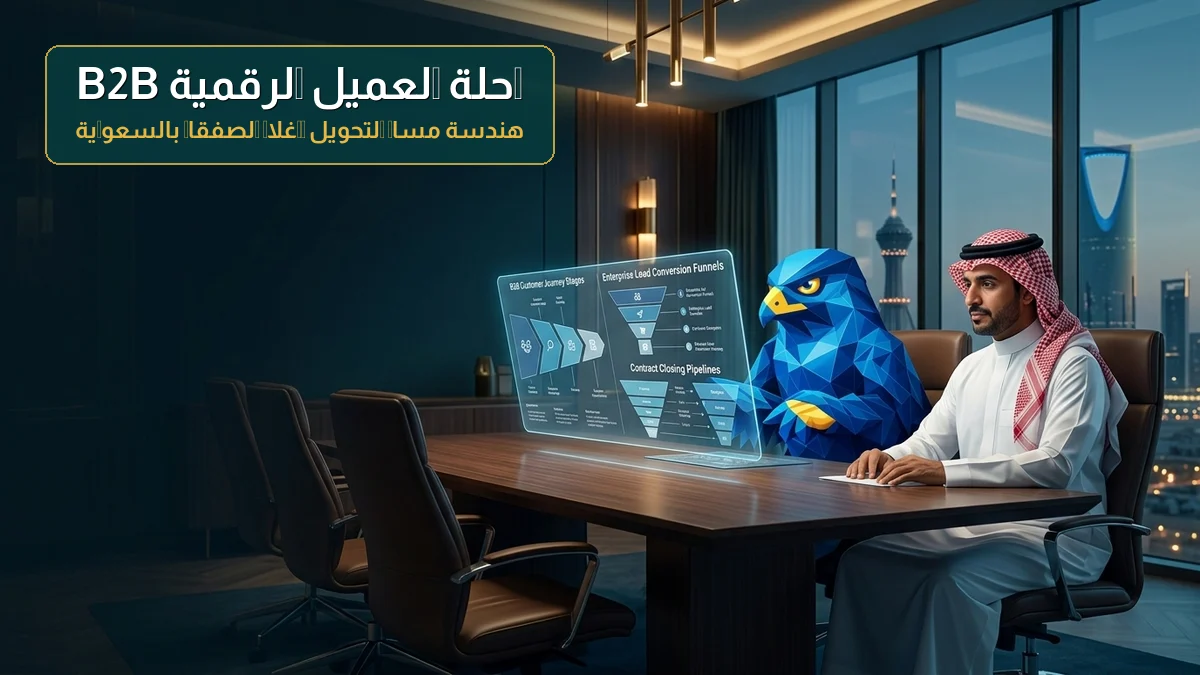 رحلة العميل الرقمية B2B بالسعودية: من الوعي إلى إغلاق العقود