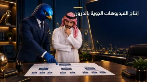 إنتاج وتصوير الفيديوهات الجوية بالدرون في السعودية الصقر