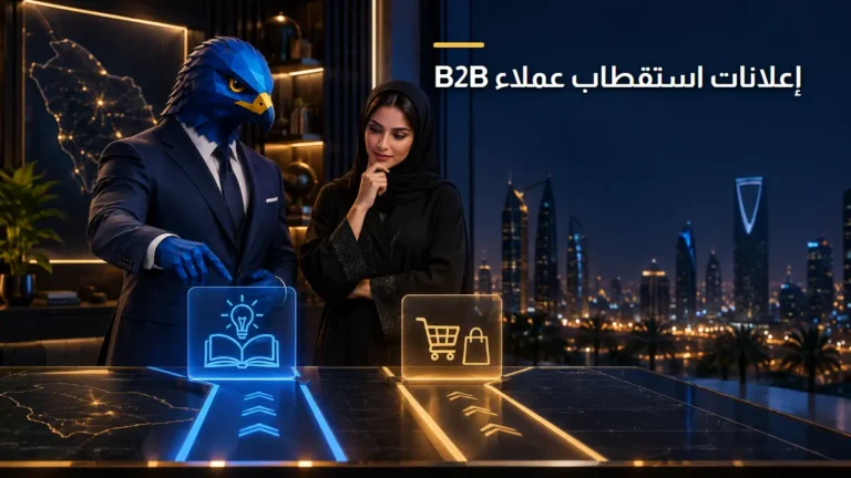 إعلانات توليد العملاء المحتملين B2B في السعودية الصقر