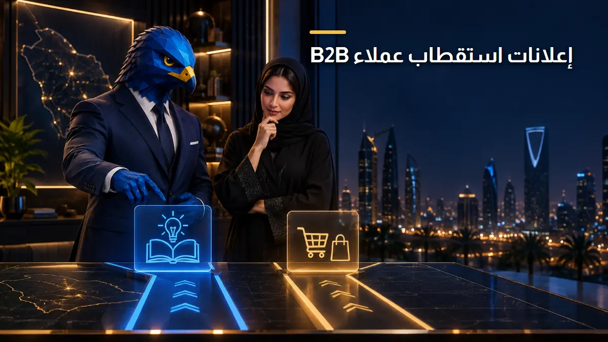 إعلانات توليد العملاء المحتملين B2B في السعودية الصقر