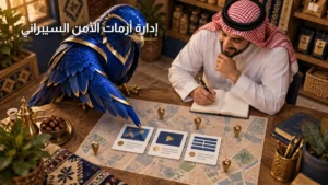 إدارة الاتصال بالأزمات والعلاقات العامة للأمن السيبراني الصقر