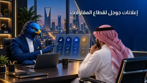 هندسة نية البحث التجاري على إعلانات جوجل للمقاولات الصقر