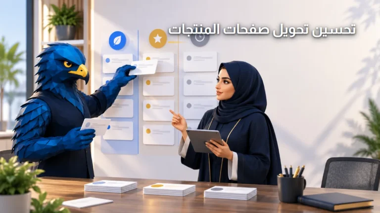 تحسين معدل تحويل صفحات المنتجات للمتاجر السعودية الصقر