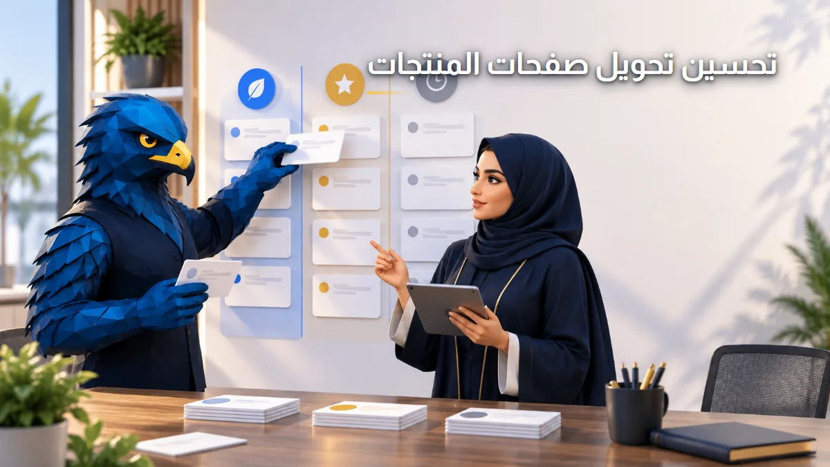 تحسين معدل تحويل صفحات المنتجات للمتاجر السعودية الصقر