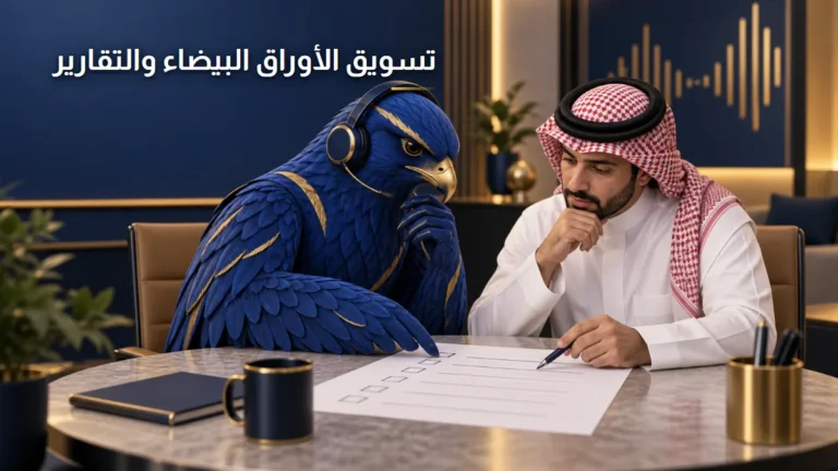 تسويق الأوراق البيضاء والتقارير المتخصصة لجذب الشركات الصقر