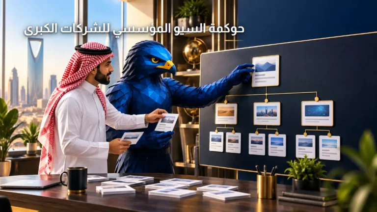 حوكمة السيو المؤسسي وإدارة المواقع الضخمة للشركات الصقر
