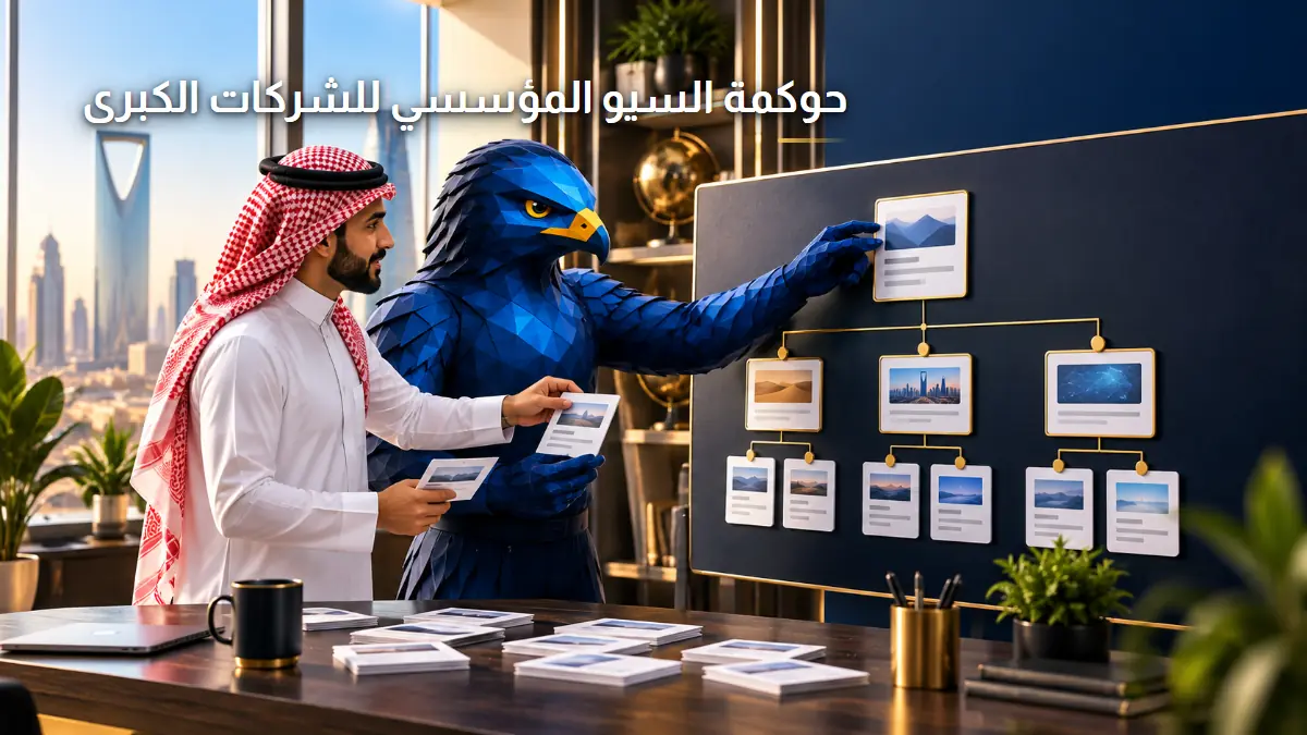 حوكمة السيو المؤسسي وإدارة المواقع الضخمة للشركات الصقر
