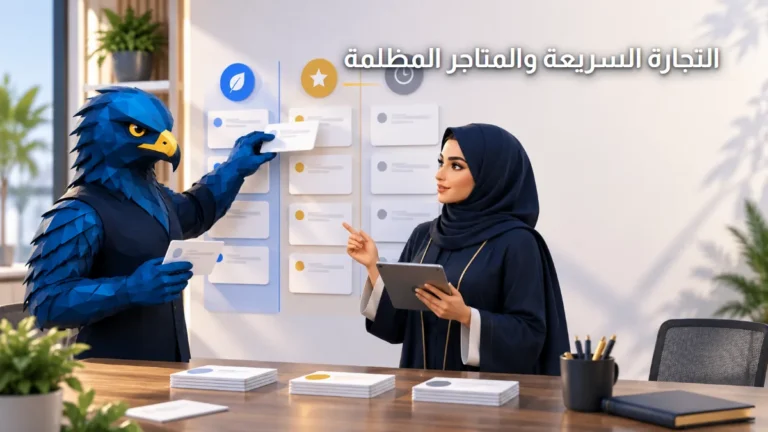 التجارة الإلكترونية فائقة السرعة والمتاجر المظلمة الصقر