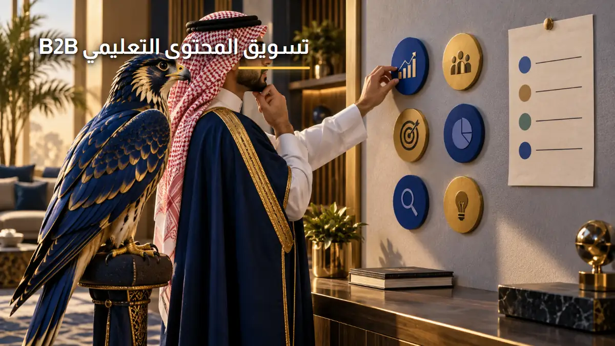 تسويق المحتوى التعليمي والتثقيفي للشركات B2B الصقر