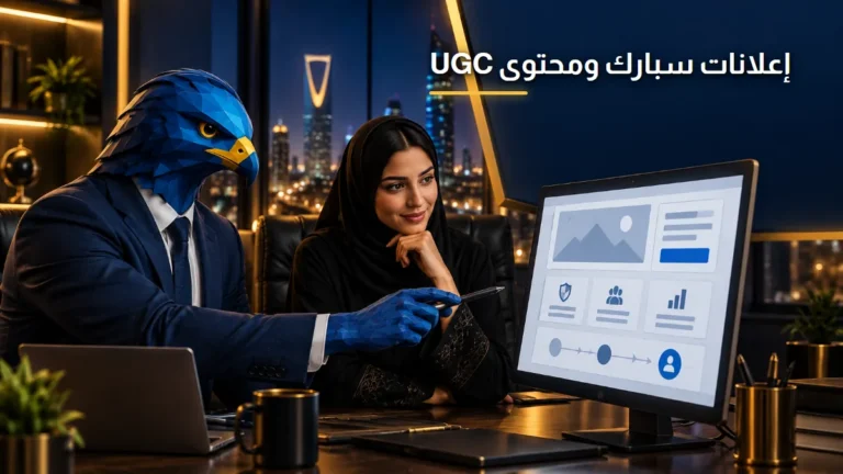 إعلانات سبارك ومحتوى المستخدم UGC في تيك توك الصقر