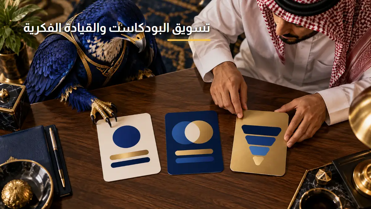 تسويق البودكاست المؤسسي وبناء القيادة الفكرية B2B الصقر
