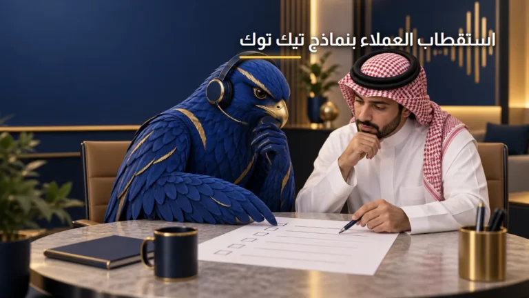 استقطاب العملاء المحتملين عبر نماذج تيك توك الفورية الصقر