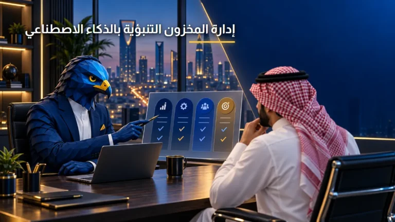 إدارة المخزون التنبؤية بالذكاء الاصطناعي للمتاجر السعودية الصقر