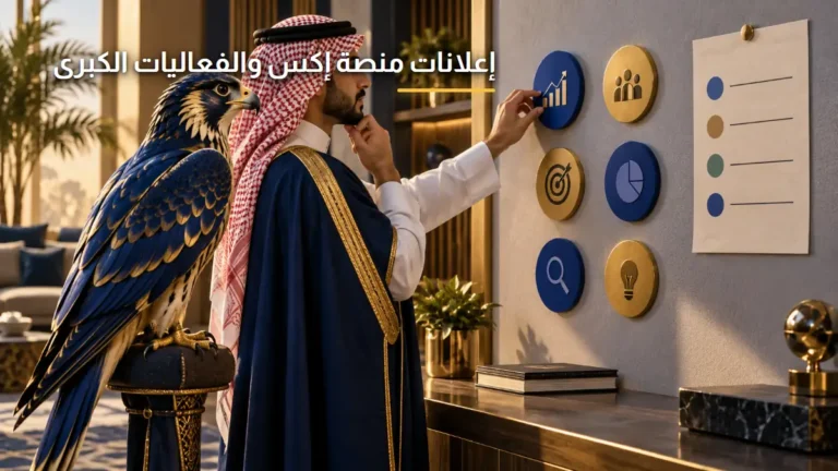 استراتيجيات إعلانات منصة إكس B2B والفعاليات في السعودية الصقر