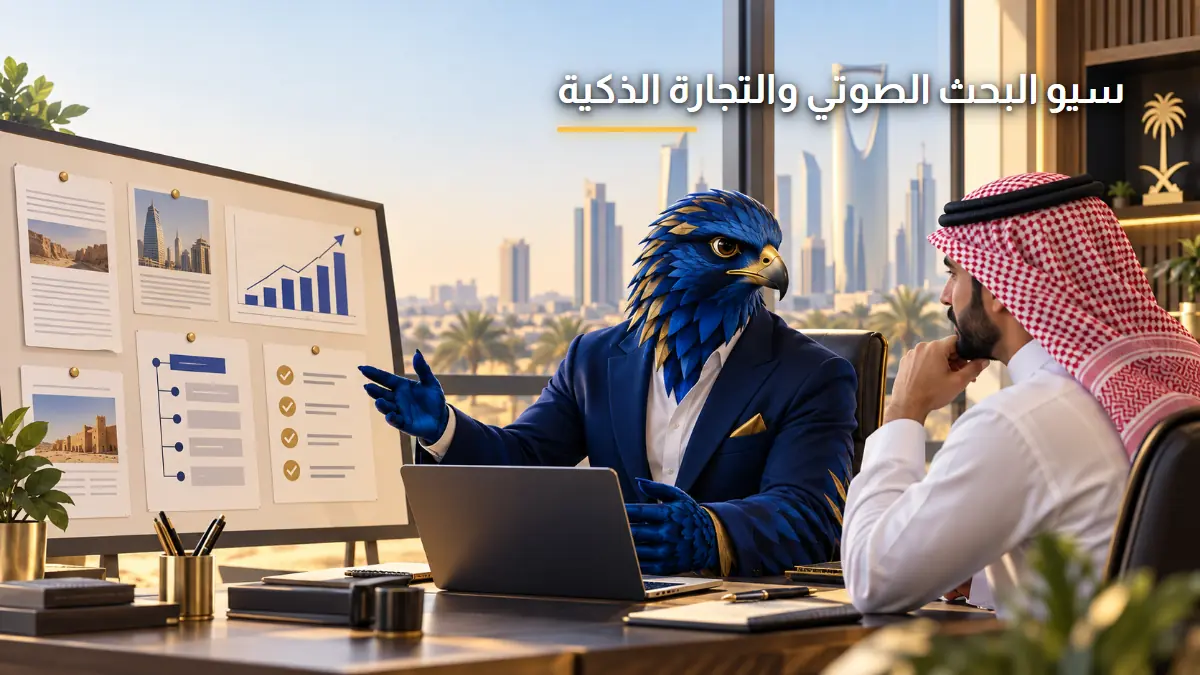 تهيئة المتاجر الإلكترونية للبحث الصوتي الذكي الصقر