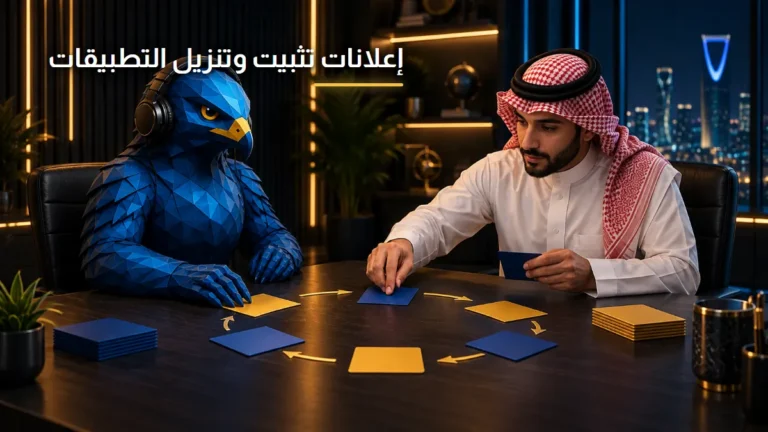 استراتيجيات إعلانات تثبيت وتنزيل التطبيقات بالجوال الصقر