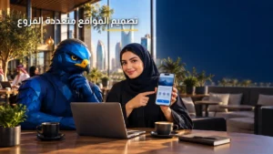 تصميم وتطوير المواقع متعددة الفروع وتجربة المستخدم الصقر