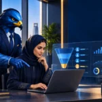 رجل الصقر ومحللة سعودية يراجعان جودة الطلبات