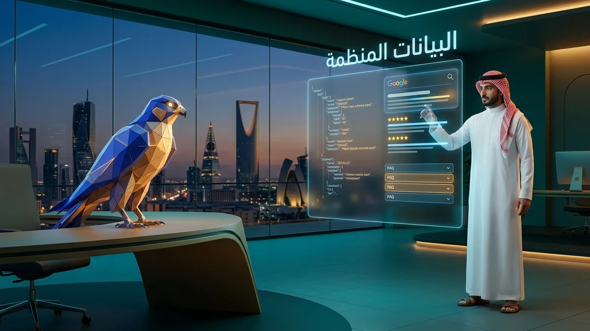 البيانات المنظمة Schema Markup للمواقع السعودية: دليل الظهور في النتائج الغنية والأسئلة الشائعة