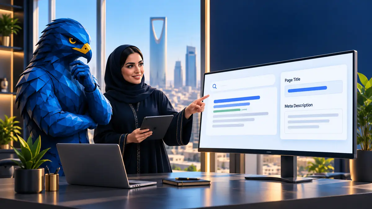 كيف تراجع عنوان ووصف صفحة خدمة قبل نشرها في نتائج البحث؟