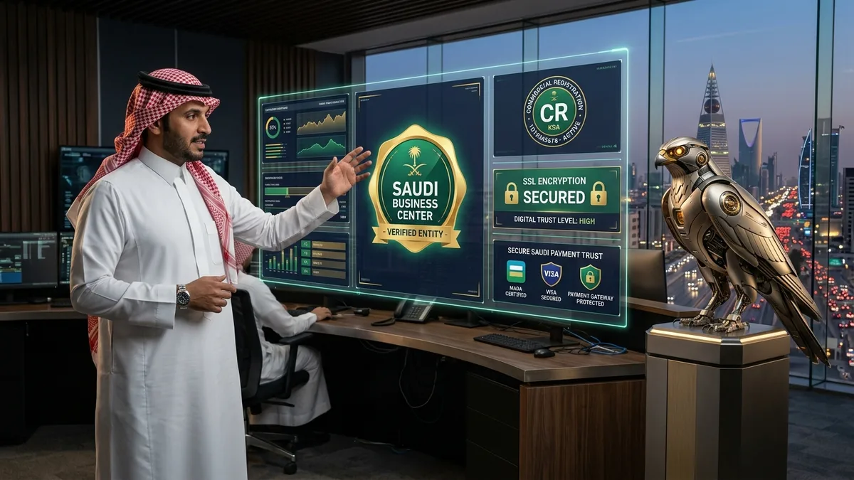 إشارات الثقة والأمان في مواقع الشركات السعودية: إقناع الزائر واتخاذ قرار التعاقد الفوري