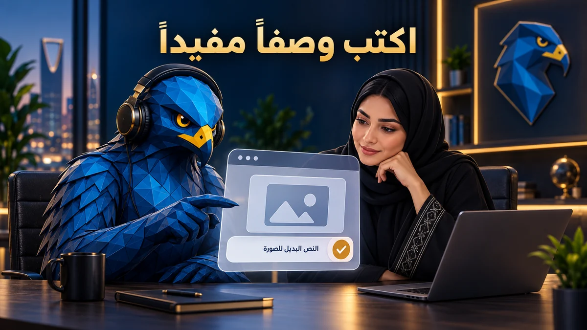 كيف تكتب النص البديل للصور في مواقع الشركات السعودية دون حشو كلمات مفتاحية؟