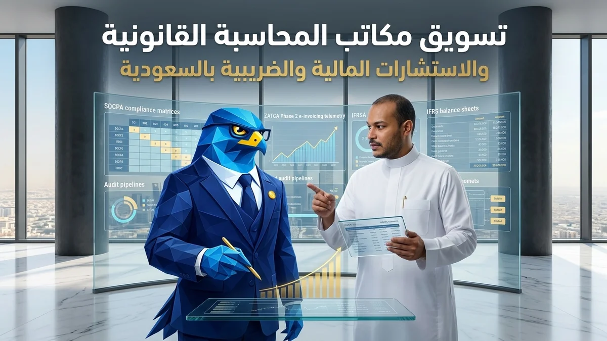 دليل تسويق مكاتب المحاسبة القانونية والاستشارات المالية والضريبية في السعودية والامتثال لمعايير سكبا واستقطاب عقود التدقيق