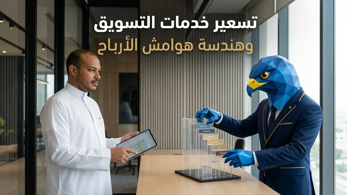 تسعير خدمات شركات التسويق وهندسة هوامش الأرباح في استوديو الاستراتيجيات المالية بالرياض