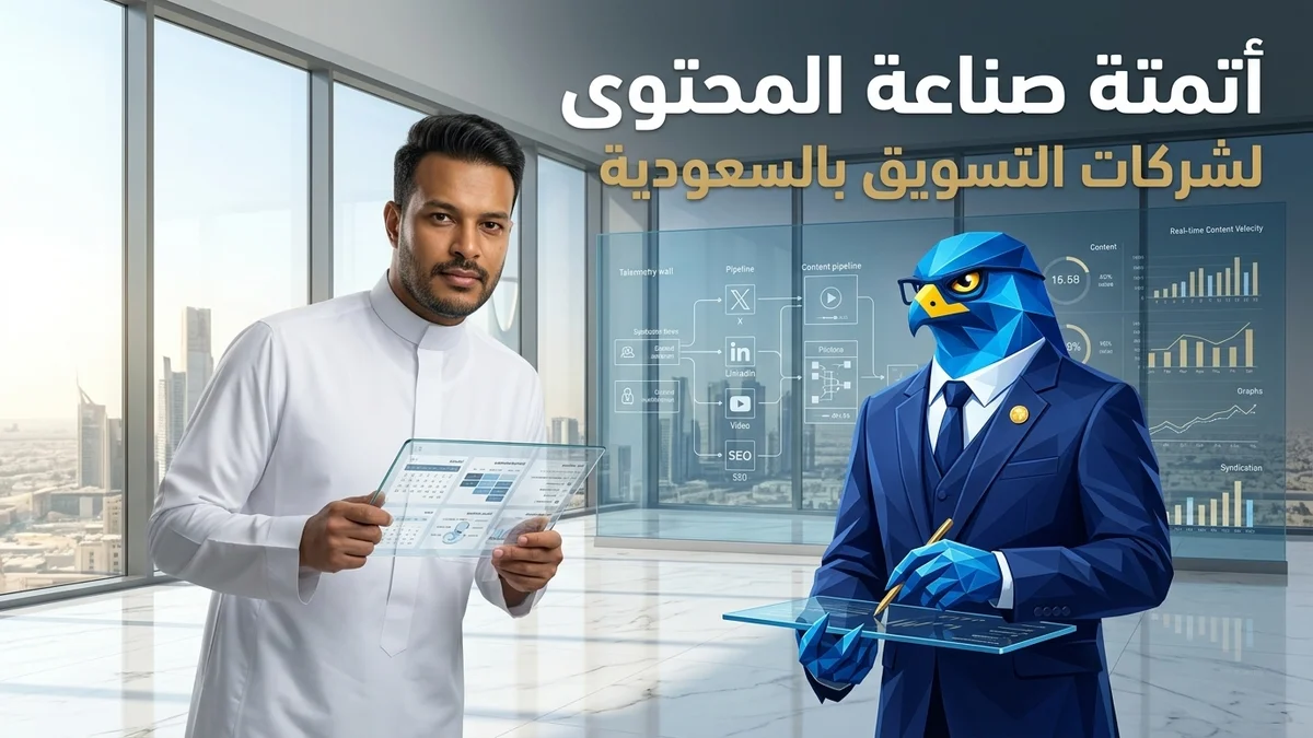 أنظمة أتمتة صناعة المحتوى والتوزيع الرقمي لشركات التسويق بالسعودية وخطوط الإنتاج المؤتمتة في كافد بالرياض